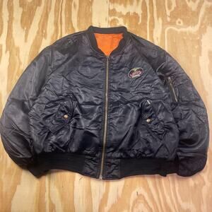 Levi’s MA-1 Bomber Jacket – Black Satin – Men’s XXL